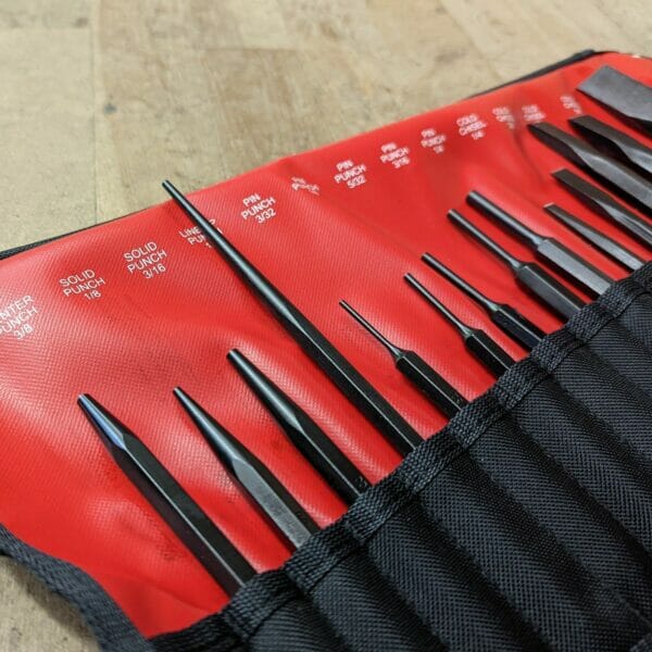 MECHANICS PUNCH & CHISEL SET 14-Piece    (Mayhew #61044K)     WRIGHT  #9663 - Image 2