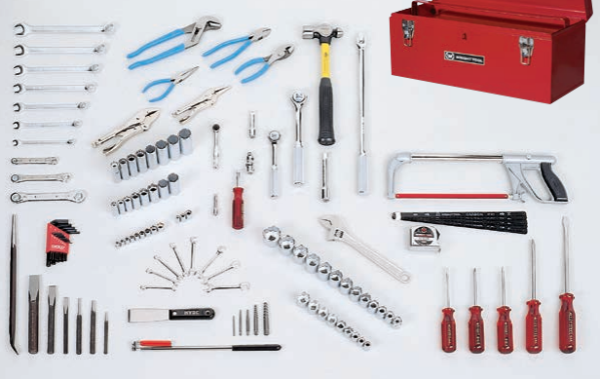 131 PC GENERAL SERVICE SET (TOOLS ONLY)     WRIGHT #152