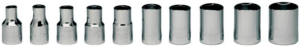 1/4" DRIVE 6 POINT STANDARD SOCKET SET, (10-PIECE)     WRIGHT #200