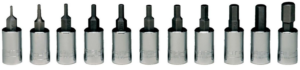 1/4" DRIVE 11 PIECE HEX SOCKET SET    WRIGHT #205