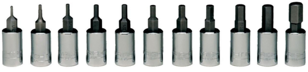 1/4" DRIVE 11 PIECE HEX SOCKET SET    WRIGHT #205