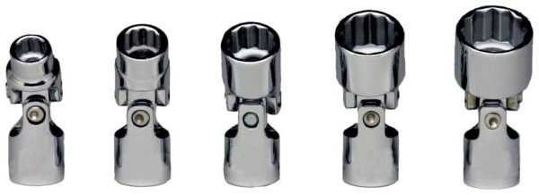 1/4" DRIVE 12 POINT STANDARD FLEX SOCKET SET 1/4" - 1/2" (5-PIECE)     WRIGHT #207