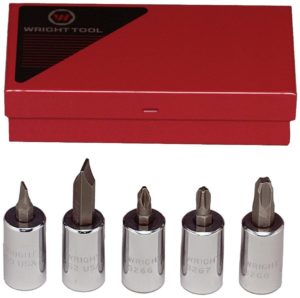 3/8" Drive, 5 Pc. Socket Screwdriver Set in a Box   WRIGHT #306