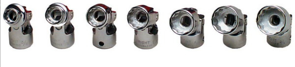 3/8" DRIVE 7 PIECE 12 POINT FLEX SOCKET SET 3/8" - 3/4"     WRIGHT #308