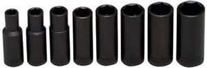 8 PC. 3/8" DR. WRIGHT DEEP IMPACT SOCKET SET 5/16 - 3/4   WRIGHT #314