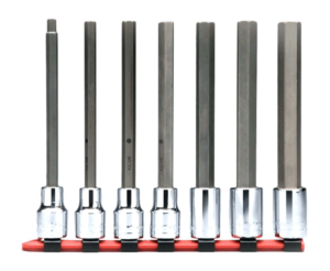 3/8" DRIVE 7 PIECE HEX BIT SOCKET SET - LONG LENGTH    WRIGHT #316