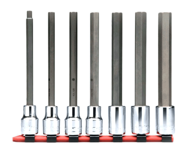 3/8" DRIVE 7 PIECE HEX BIT SOCKET SET - LONG LENGTH    WRIGHT #316