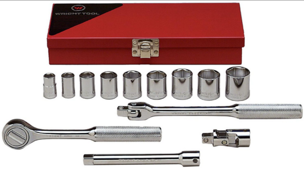 3/8" DRIVE 13 PIECE 6 POINT STANDARD SOCKET SET    WRIGHT #329