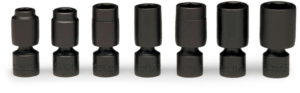 7-PIECE 6-POINT STANDARD UNIVERSAL POWER SOCKET SET      WRIGHT #332