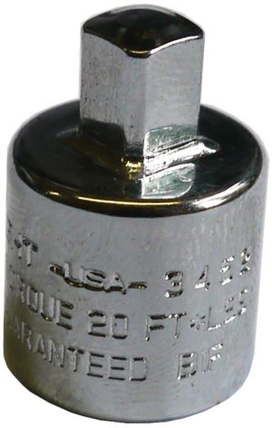 3/8 FEMALE X 1/4 MALE SOCKET ADAPTOR  CHROME     WRIGHT #3452