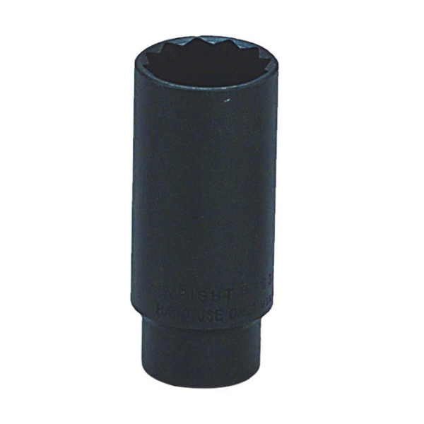 1 3/16" -12 POINT - DEEP SOCKET BLACK FINISH 1/2" DRIVE WRIGHT #34638