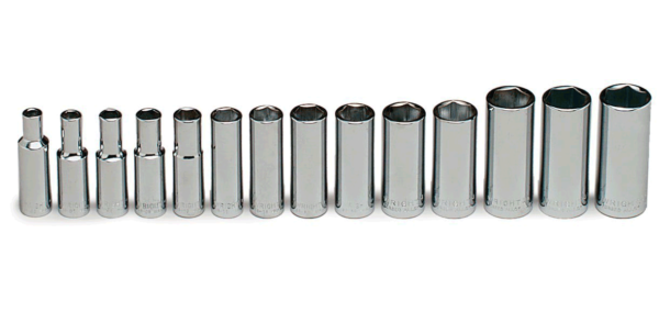 3/8" DR. WRIGHT #355 14 PC. DEEP METRIC SOCKET SET 6-19MM      WRIGHT #355