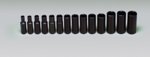 3/8" DRIVE 14 PIECE IMPACT METRIC SOCKET SET 6MM - 19MM 6 PT. DEEP    WRIGHT  #358