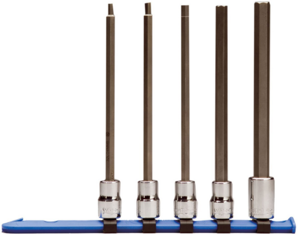 3/8" DRIVE 5 PIECE METRIC HEX BIT SOCKET SET - LONG LENGTH    WRIGHT  #361