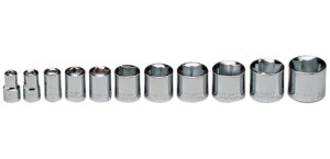 3/8" DR.11 PC. SPECIAL 8 PT. STD. SOCKET SET 1/4-7/8     WRIGHT #379