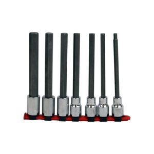 1/2" DRIVE 7 PIECE HEX BIT SOCKET SET - LONG LENGTH    WRIGHT  #406