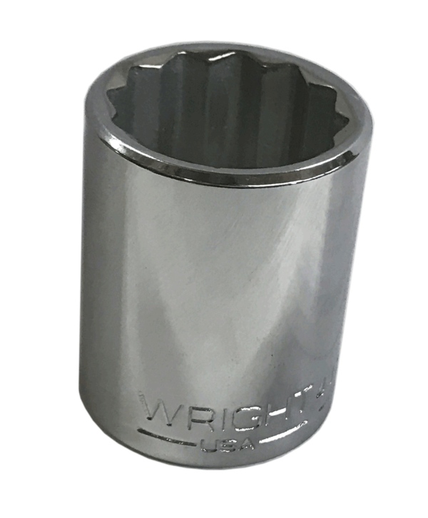 1 1/16" - 12 POINT 1/2" DRIVE STANDARD SOCKET - WRIGHT #4134