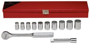 12-PIECE 12-POINT STANDARD SOCKET SET  7/16"  to 1"    WRIGHT  #418