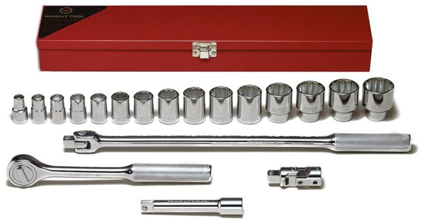 19-PIECE 12-POINT STANDARD SOCKET SET     WRIGHT  #422