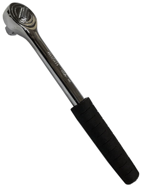 1/2" DRIVE  NITRILE COMFORT GRIP RATCHET DOUBLE PAWL   WRIGHT #4400