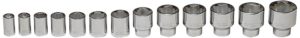 1/2" DRIVE 13 PIECE 8 POINT SOCKET SET 7/16" - 1-1/4"    WRIGHT  #450