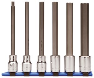 1/2" DRIVE 6 PIECE METRIC LONG HEX SOCKET SET    WRIGHT  #454