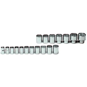1/2" DR.  18 PC. 12 PT. STD. METRIC 12-32MM     WRIGHT #469