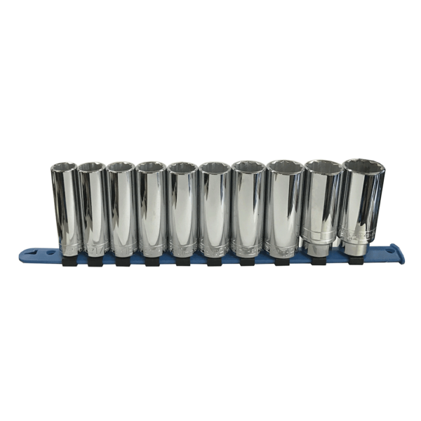 1/2" DR. WRIGHT SOCKET SET #473 10 PC. 12 PT. DEEP METRIC 16-26MM    WRIGHT  #473