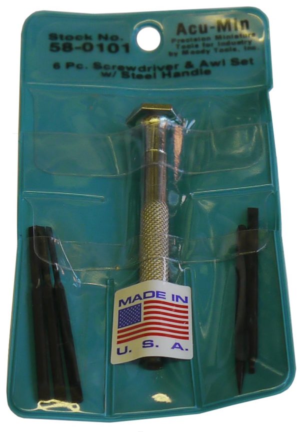 6 PC SCREWDRIVER & AWL SET  MOODY #58-0101