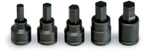 3/4" DRIVE 5 PIECE METRIC HEX BIT SOCKET SET      WRIGHT  #607
