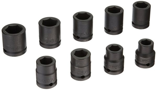 3/4" DRIVE 9 PIECE  STANDARD IMPACT SOCKET SET 3/4-1-1/4"     WRIGHT  #609
