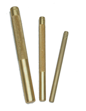3 PC. KNURLED BRASS DRIFT PUNCH    WRIGHT  #9M61360