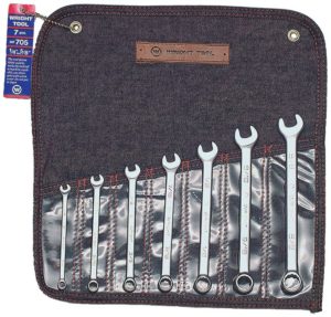 7 PIECE COMBINATION WRENCH SET 1/4" - 5/8" 12 PT. WRIGHTGRIP       WRIGHT  #705
