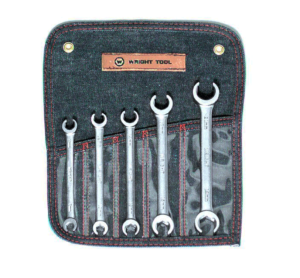 5 PIECE METRIC FLARE NUT WRENCH SET 9MM-14MM     WRIGHT  #744