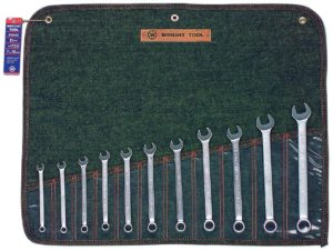 11 PC. METRIC COMBINATION WRENCH SET 7-15MM & 17MM, 19MM - 12 PT.    WRIGHT #750