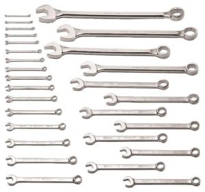 28 PIECE 12 POINT METRIC COMBINATION WRENCH SET 6MM-50MM    WRIGHT  #760