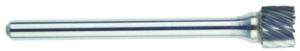 MORSE 83339 Series 597 - Carbide Burr; SB-51; 1/4 Diameter; 1/4 Length of Cut; 1/8 Shank; Double Cut; Made In U.S.A.;
