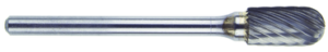 MORSE 83340 Series 597 - Carbide Burr; SC-51; 1/4 Diameter; 1/2 Length of Cut; 1/8 Shank; Double Cut; Made In U.S.A.;
