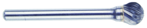 MORSE 83341  Series 597 - Carbide Burr; SD-51; 1/4 Diameter; 1/2 Length of Cut; 1/8 Shank; Double Cut; Made In U.S.A.;