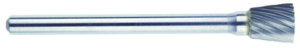 MORSE 83346 Series 597 - Carbide Burr; SN-51; 1/4 Diameter; 1/4 Length of Cut; 1/8 Shank; Double Cut; Made In U.S.A