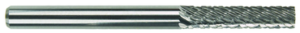 MORSE 83348 Series 597 - SG-44; 1/8 Diameter; 1/2 Length of Cut; 1/8 Shank; Double Cut; Carbide Burr; Made In U.S.A.