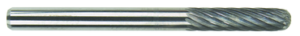 MORSE 83350 Series 597 - Carbide Burr; SC-42; 1/8 Diameter; 5/8 Length of Cut; 1/8 Shank; Double Cut; Made In U.S.A.;