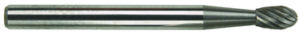 MORSE 83353 Series 597 - Carbide Burr; SE-41; 1/8 Diameter; 3/16 Length of Cut; 1/8 Shank; Double Cut; Made In U.S.A.;