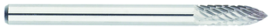 MORSE 83369 Series 597 - SG-43; 1/8 Diameter; 3/8 Length of Cut; 1/8 Shank; Double Cut; Carbide Burr; Made In U.S.A.