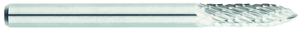 MOR 83370 Series 597 - SG-44; 1/8 Diameter; 1/2 Length of Cut; 1/8 Shank; Double Cut; Carbide Burr; Made In U.S.A.