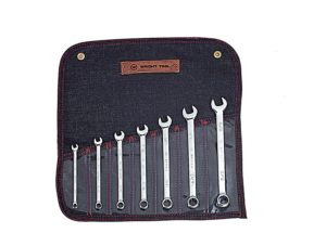7 PC FULL POLISH WRIGHTGRIP COMBINATION WRENCH SET 1/4-5/8 12 PT    WRIGHT  #905
