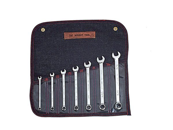 7 PC FULL POLISH WRIGHTGRIP COMBINATION WRENCH SET 1/4-5/8 12 PT    WRIGHT  #905