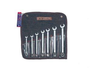 7 PIECE FULL POLISH COMBINATION WRENCH SET 3/8" - 3/4" 12 POINT     WRIGHT  #907