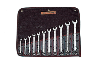 11 PIECE FULL POLISH COMBINATION WRENCH SET 3/8" - 1" 12 POINT      WRIGHT  #911