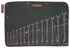 14 PIECE FULL POLISH COMBINATION WRENCH SET 3/8" - 1-1/4" 12 POINT      WRIGHT  #914
